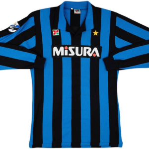 Camiseta local del Inter de Milán 1984–86 · Fabricada por Mecsport · La era Misura