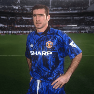 Camiseta de visitante Manchester United 1992-93 · La camiseta Umbro vista en la primera temporada de Eric Cantona en Old Trafford