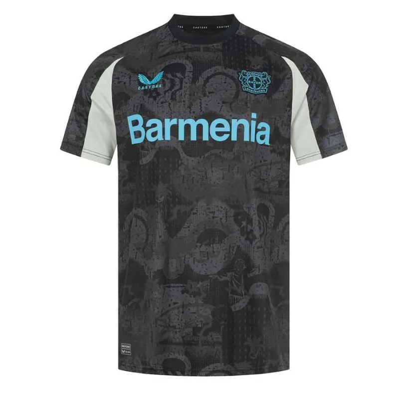 Bayer Leverkusen third away kit, black, 2024/25