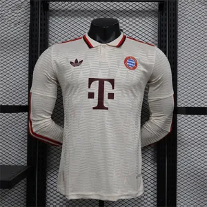 Maillot à manches longues édition joueur de visite du Bayern Munich 2024/25 - Blanc crème