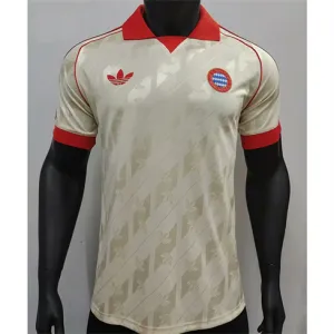 Bayern München 2024/25 Spielerausgabe Trikot - Cremefarben