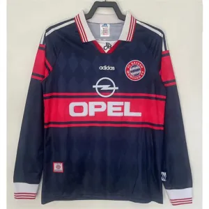 Maillot rétro à manches longues du Bayern Munich 1997-99 - Noir