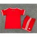 Bayern München 2013-14 Kinder-Heim-Retro-Trikot - Rot