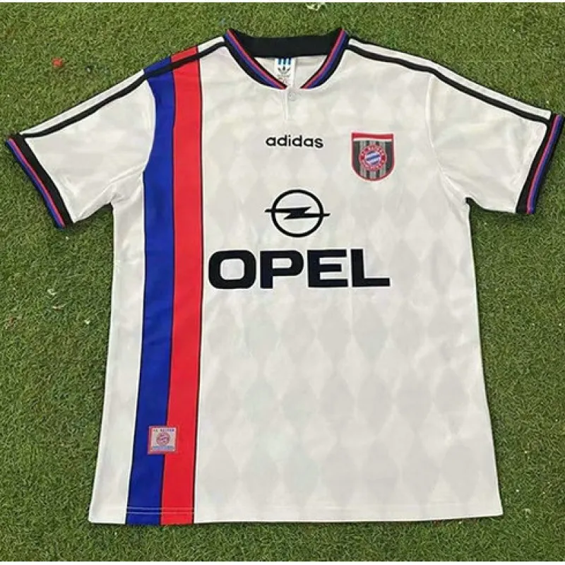 Bayern München 1995 - 1996 Auswärts-Retro-Trikot - Weiß