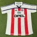 Maillot rétro extérieur du Bayern Munich 2000 - 2001 - Blanc et Rouge