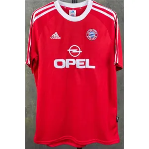 Maillot rétro de domicile du Bayern Munich 2000 - 2001 - Rouge