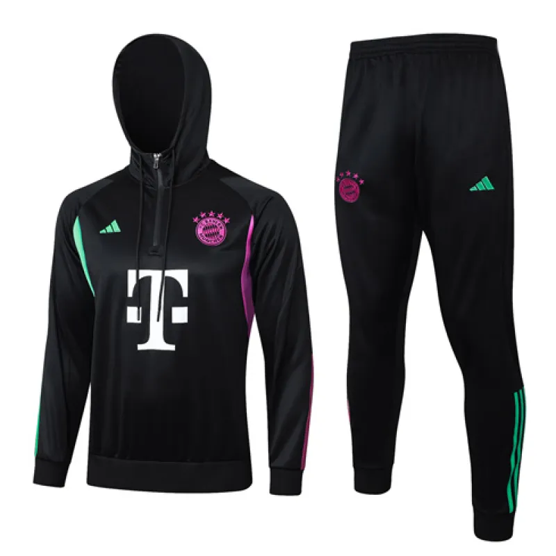 Bayern Munich 2024/2025 Hooded Sportswear - Black