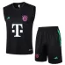 Bayern Munich 2024/25 black training jersey vest and shorts