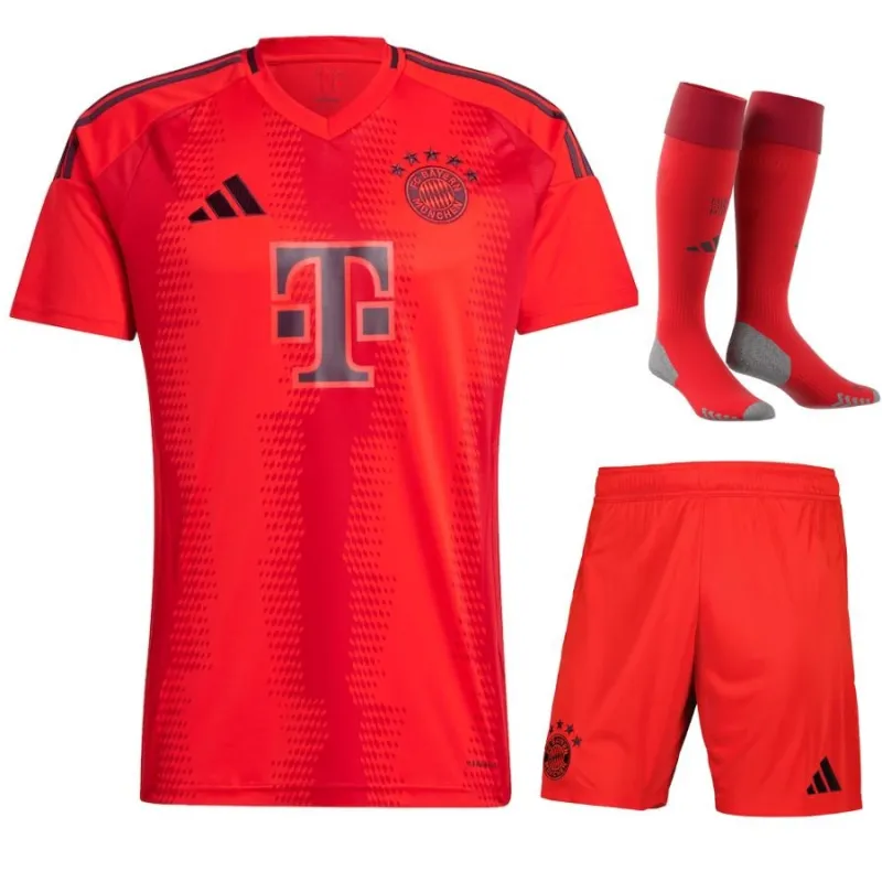 Bayern Munich 2024/25 Conjunto Camiseta Local Niño Réplica - Rojo
