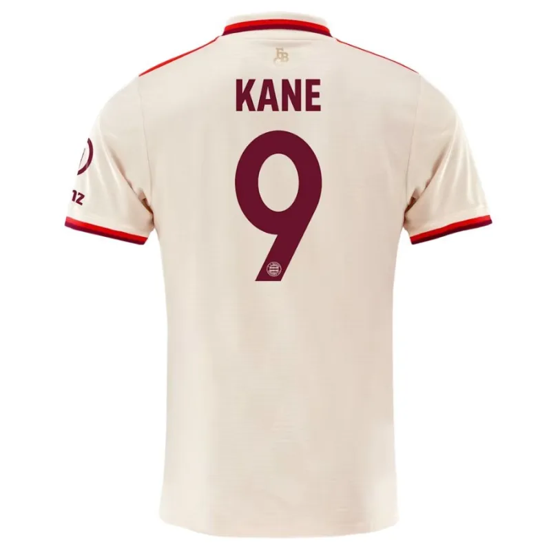 Kids' 2024/25 Bayern Munich Third Star Player Kit - Fan Version (Cream, Kane)
