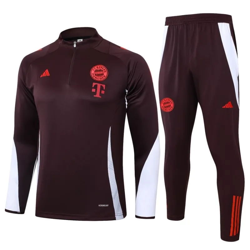 Traje de entrenamiento del FC Bayern Munich 2024/25 - Rojo oscuro
