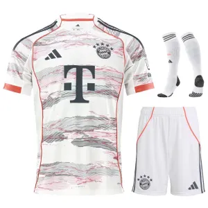 Kit per bambini Bayern Munich 2025/26 trasferta - Bianca