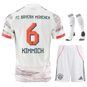 Kit d'enfant KIMMICH Bayern Munich 2025/26 extérieur - Blanc