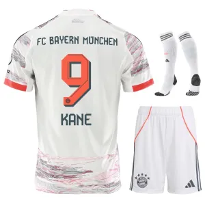 Kit d'enfant KANE Bayern Munich 2025/26 extérieur - Blanc