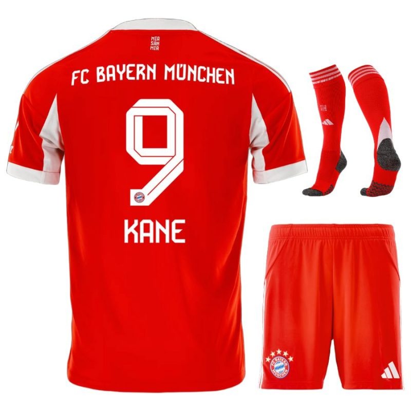 Bayern Monaco KANE Bambini 2025/26 Kit di casa - Rosso
