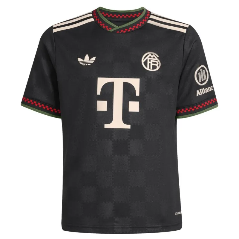 Bayern Munich 2025/26 Third Kids' Jersey Set - Black