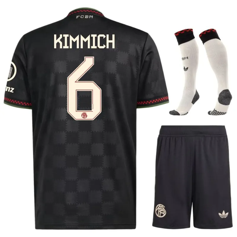 Bayern Munich KIMMICH 2025/26 Troisième Maillot Enfant - Noir
