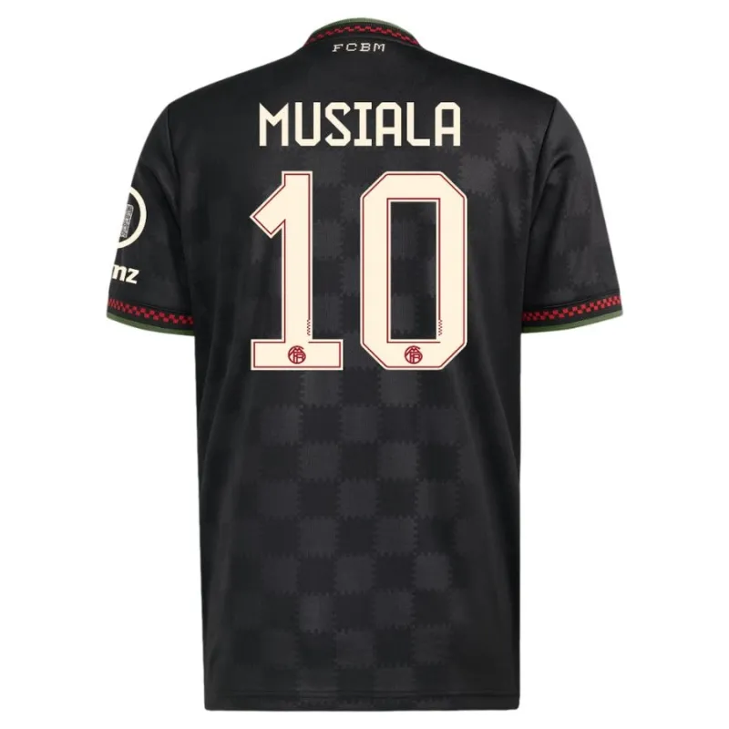 Bayern Munich MUSIALA 2025/26 Troisième Maillot Enfant - Noir