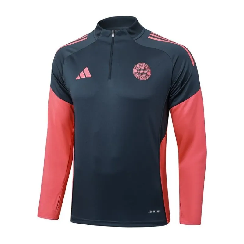 Bayern Munich 2025/26 Tracksuit - Black/Red