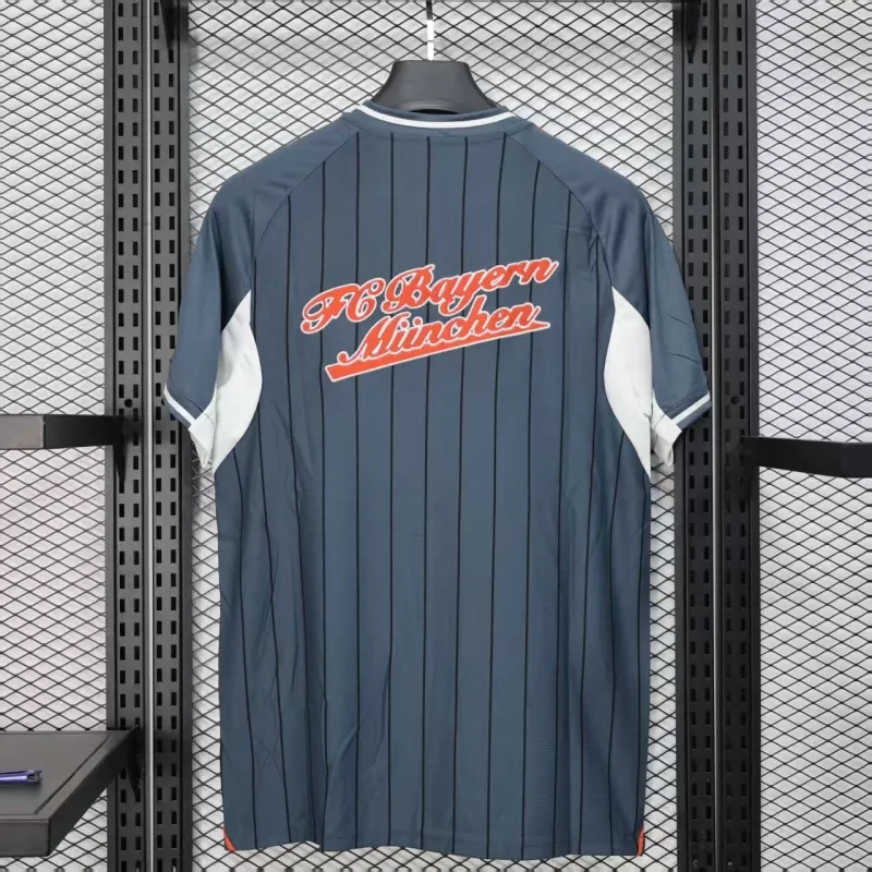 Bayern Munich 2025/26 Baseball Edition Player Jersey - Grey