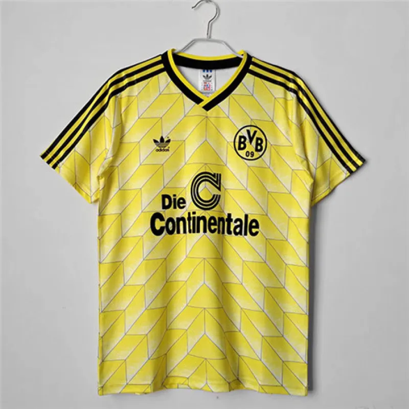 Borussia Dortmund camiseta de casa retro 1988, amarilla