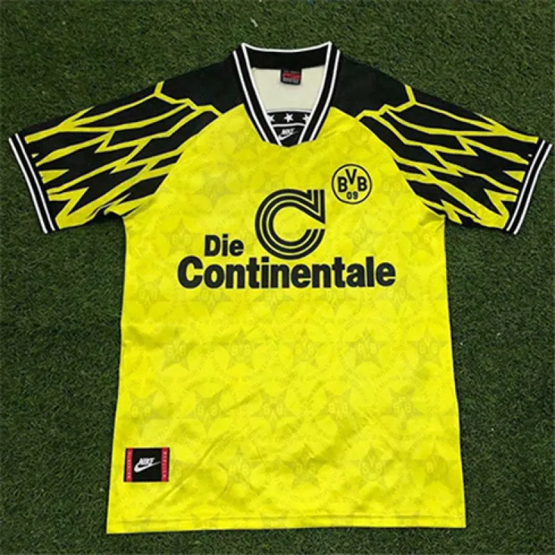 Borussia Dortmund 1994 - 95 home retro jersey, yellow
