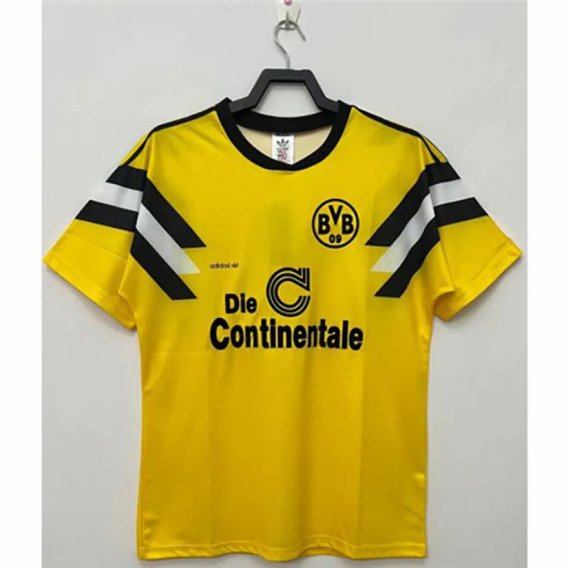 Borussia Dortmund camiseta de casa retro 1989, amarilla