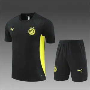 Borussia Dortmund Kinder - Trainingsshirt + Shorts 2024/25, schwarz