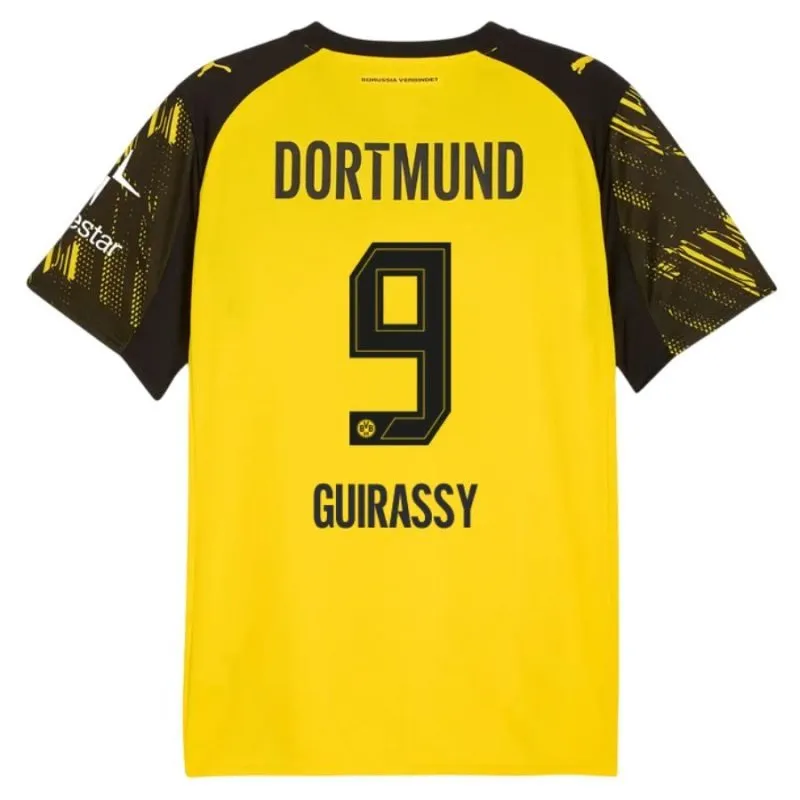 Dortmund GUIRASSY Kids Kit Jersey 2025/26 Home - Yellow