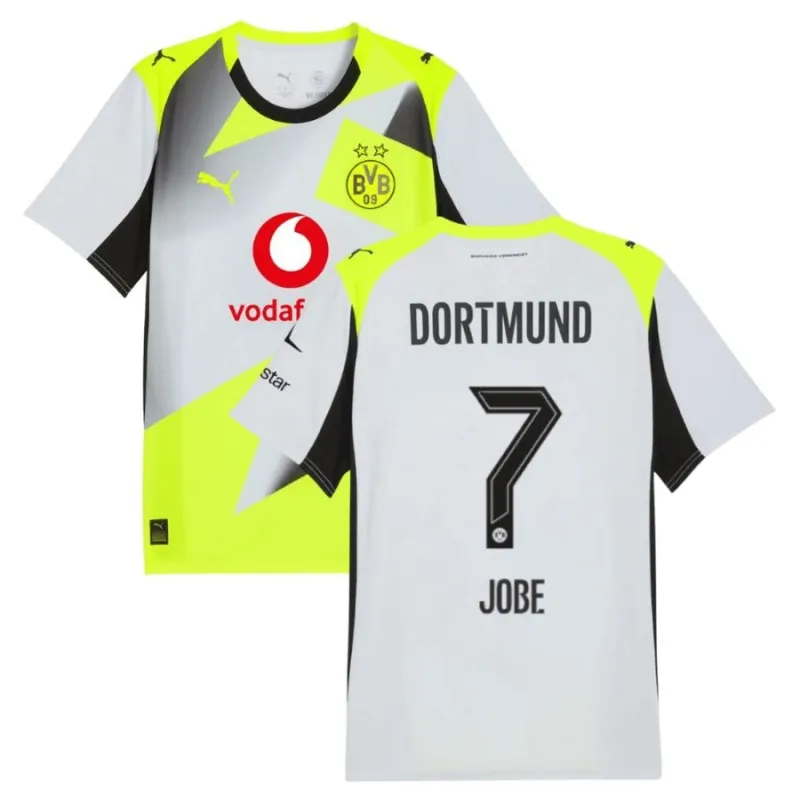 Dortmund JOBE 2025/26 Away Jersey - Grey/Green
