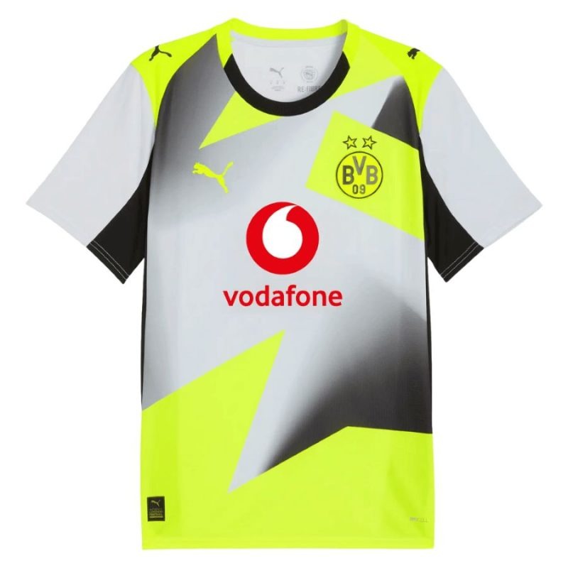 Dortmund BRANDT 2025/26 Kids Away Kit - Grey/Green