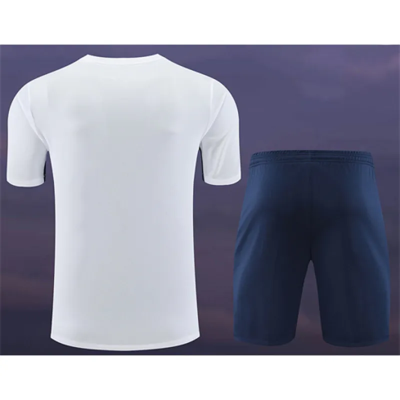RB Leipzig 2024/25 camiseta y pantalones cortos de entrenamiento de marca, blanco