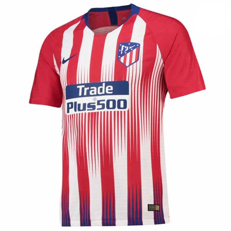Atletico Madrid Retro Langarm-Trikot 2019 Heimspiel - Rot/Weiß