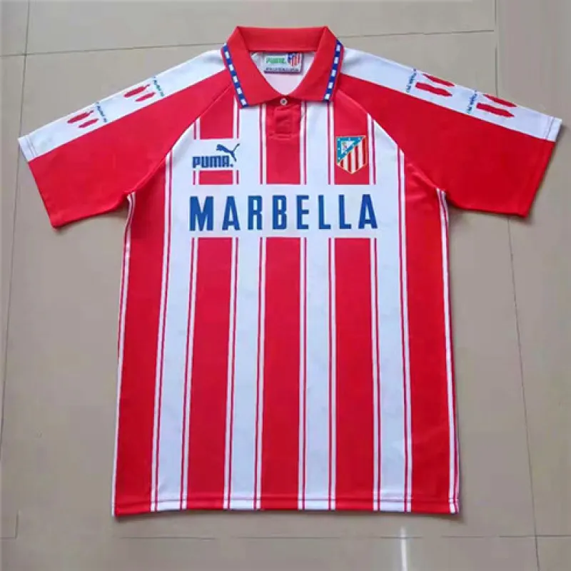 Camiseta retro de Atletico Madrid 1994/95 de local - Rojo/Blanco