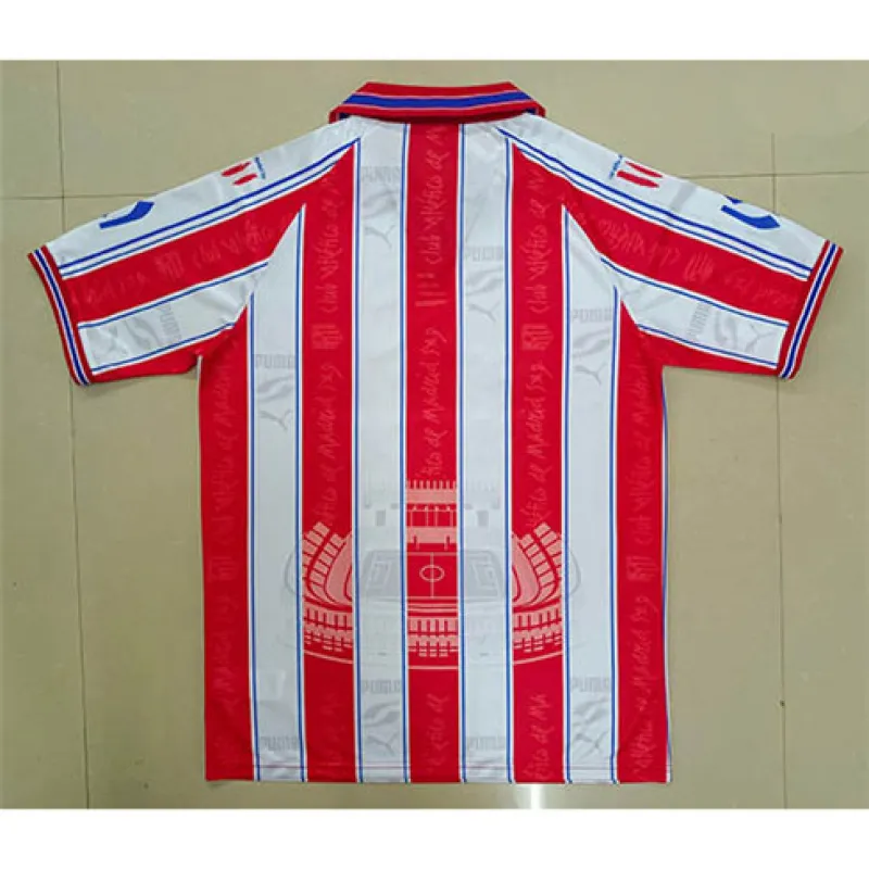 Camiseta retro de Atletico Madrid 1996/97 de local - Rojo/Blanco
