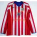 Camiseta retro de mangas largas de Atletico Madrid 2004/05 de local - Rojo/Blanco
