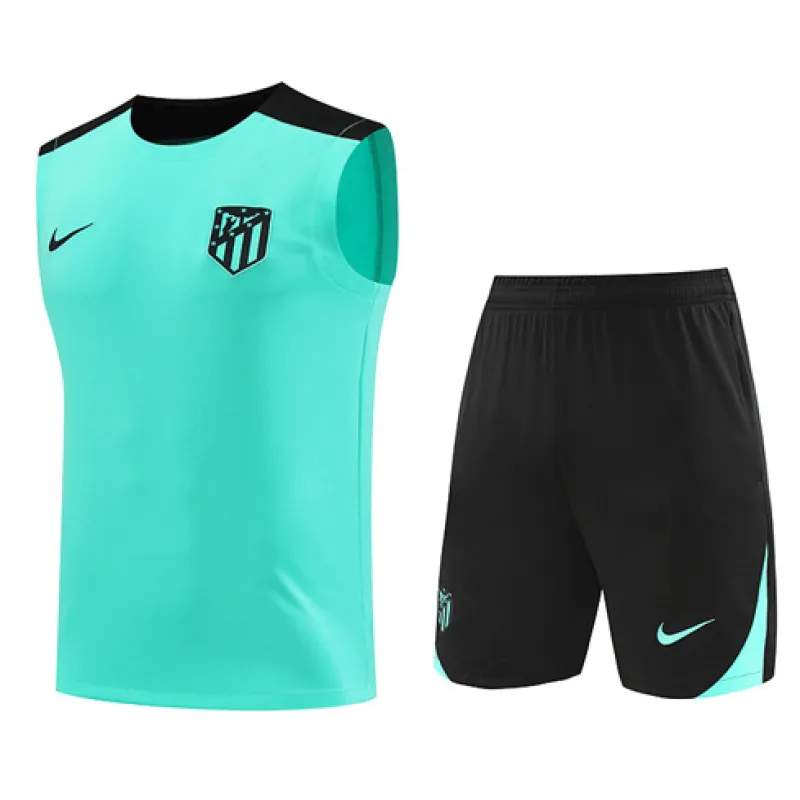 Atletico Madrid Shorts- und Weste-Set 2024/25 - Grün
