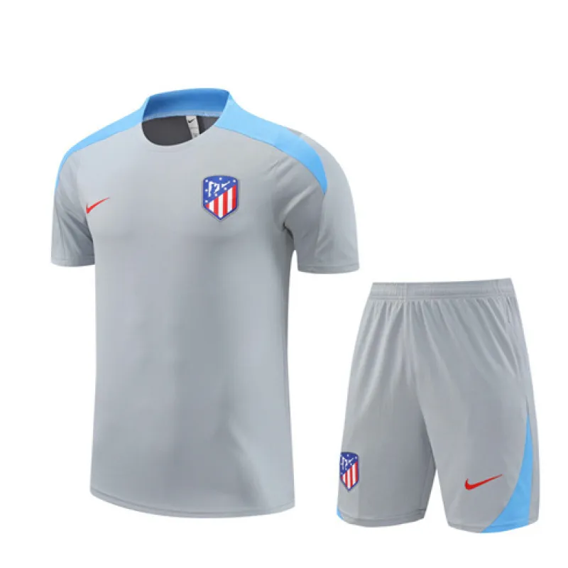 Atletico Madrid Children's Training Shirt + Shorts 2024/25 - Grey