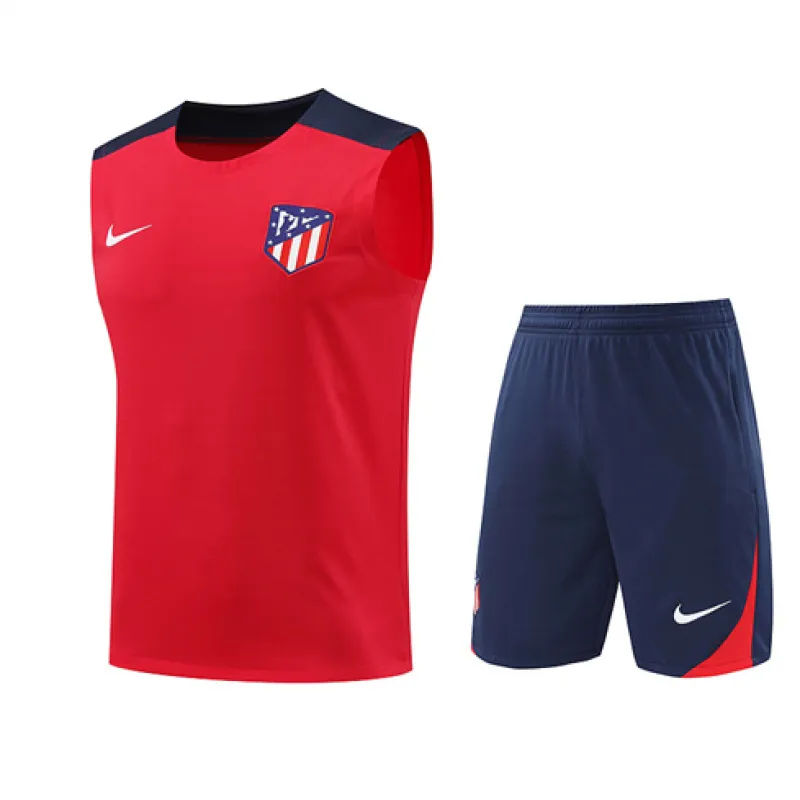 Atletico Madrid Shorts- und Weste-Set 2024/25 - Rot