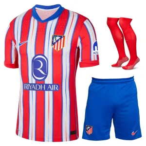 Ensemble de maillot pour enfants d'Atlético Madrid pour les matchs à domicile 2024/25 - Rouge/Blanc