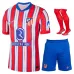 Ensemble de maillot pour enfants d'Atlético Madrid pour les matchs à domicile 2024/25 - Rouge/Blanc