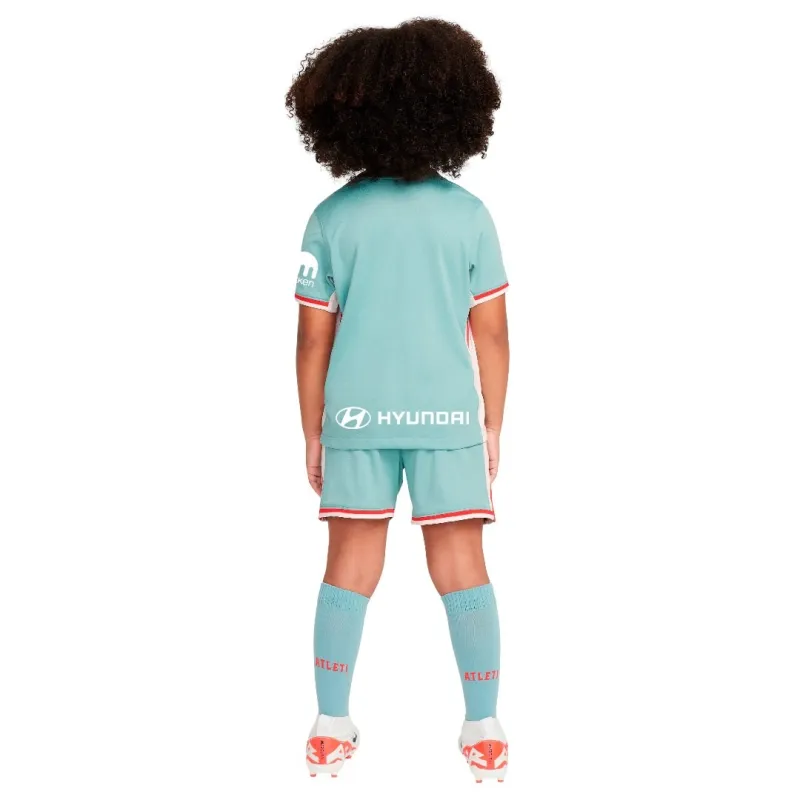 Ensemble de maillot pour enfants d'Atlético Madrid pour les matchs à l'extérieur 2024/25 - Cyan
