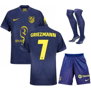 Griezmann Ensemble de maillot extérieur enfant de l'Atlético Madrid 2025/26 - Bleu