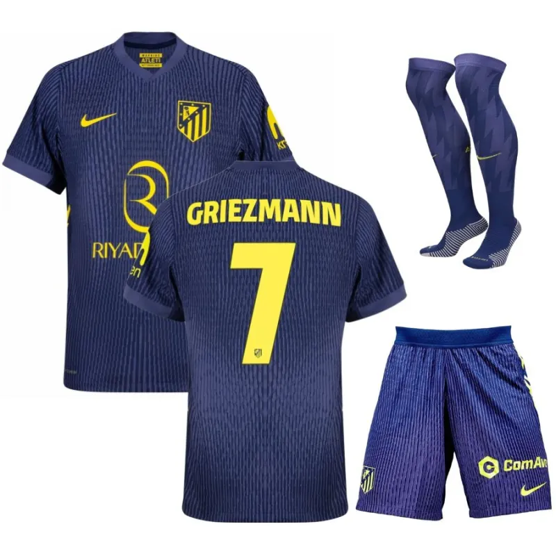 Griezmann Ensemble de maillot extérieur enfant de l'Atlético Madrid 2025/26 - Bleu
