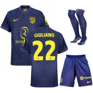 Giuliano Ensemble de maillot extérieur enfant de l'Atlético Madrid 2025/26 - Bleu