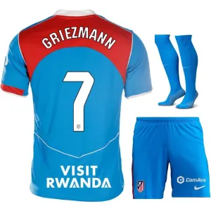 Atlético Madrid GRIEZMANN 2025/26 Ensemble de Maillot Tertiaire pour les tout-petits - Bleu