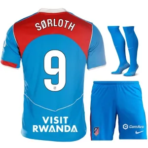 Atlético Madrid SØRLOTH 2025/26 Ensemble de Maillot Tertiaire pour les tout-petits - Bleu