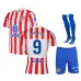 Atletico Madrid SØRLOTH 2025/26 Kids Home Kit - Red/White
