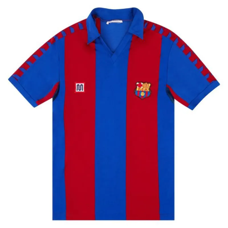 Barcelona 1984 1989 Camiseta Local Retro - Rojo/Azul