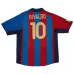 Barcelona RIVALDO 2001/02 Camiseta Local Retro - Rojo/Azul